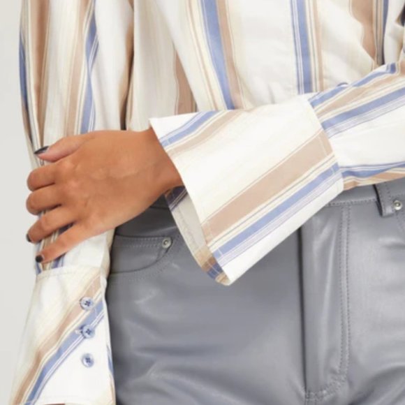 SIMKHAI Blythe Cropped Shirt - Picture 3 of 4